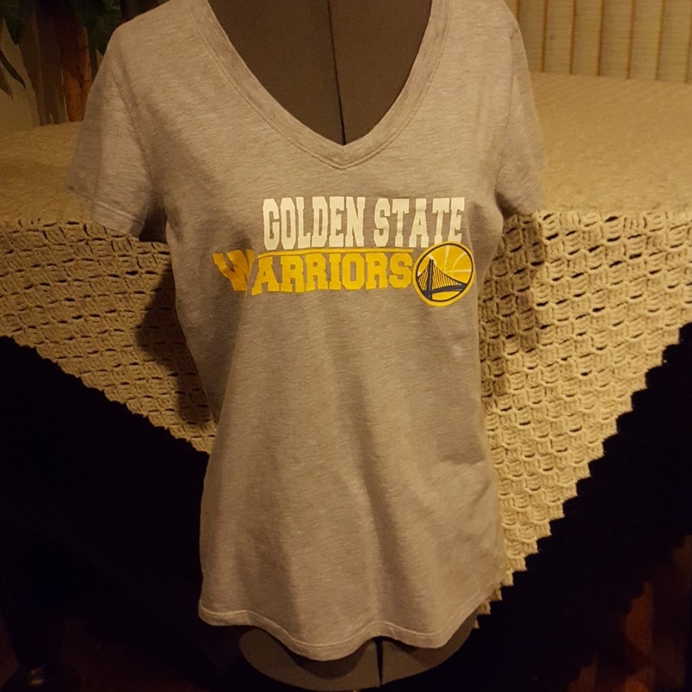 Golden State Warriors t-shirt.